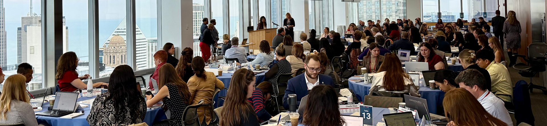 People meeting for a conference in Chicago